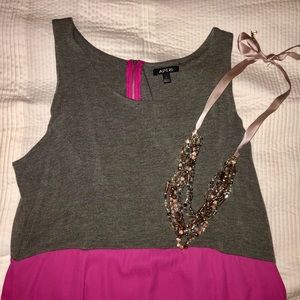 Apt. 9 pink and gray dress